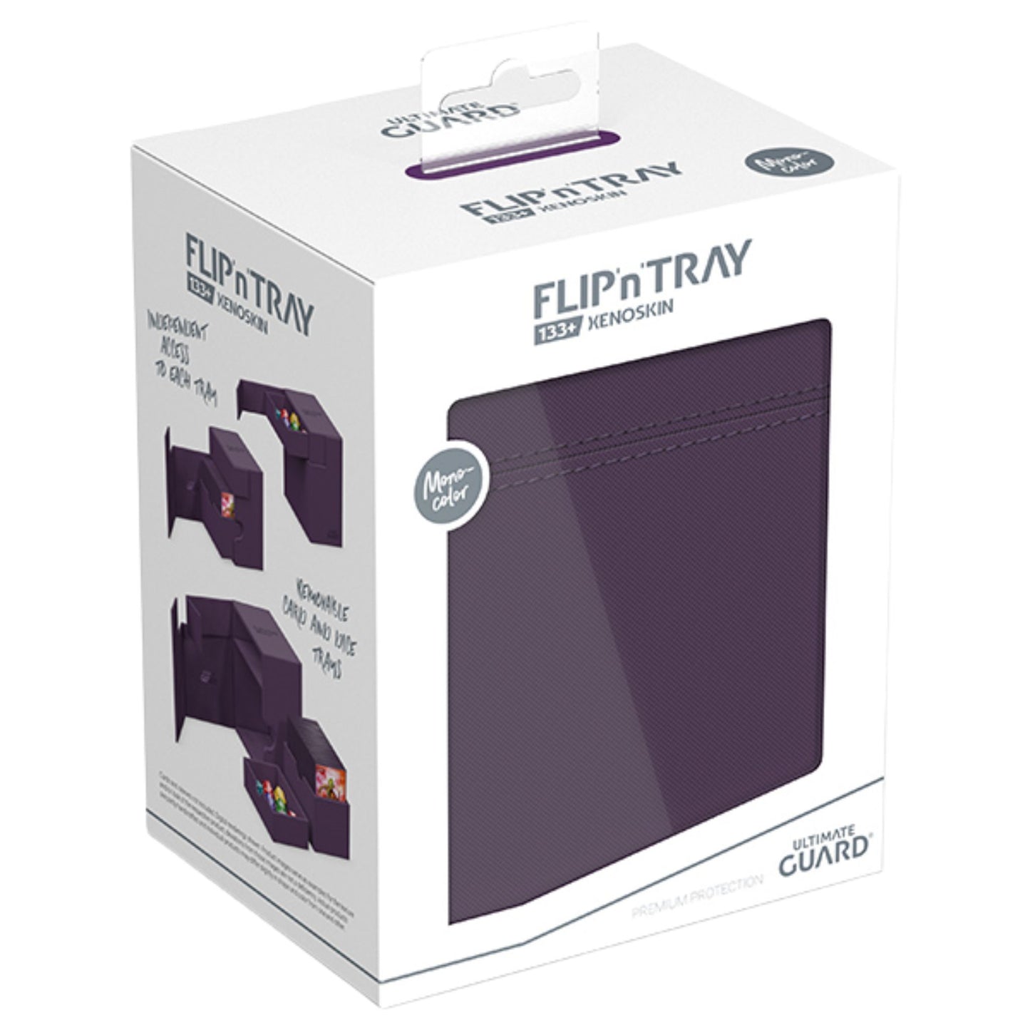 Ultimate Guard Flip n Tray 133+ Monocolor Purple - Trading Card Market