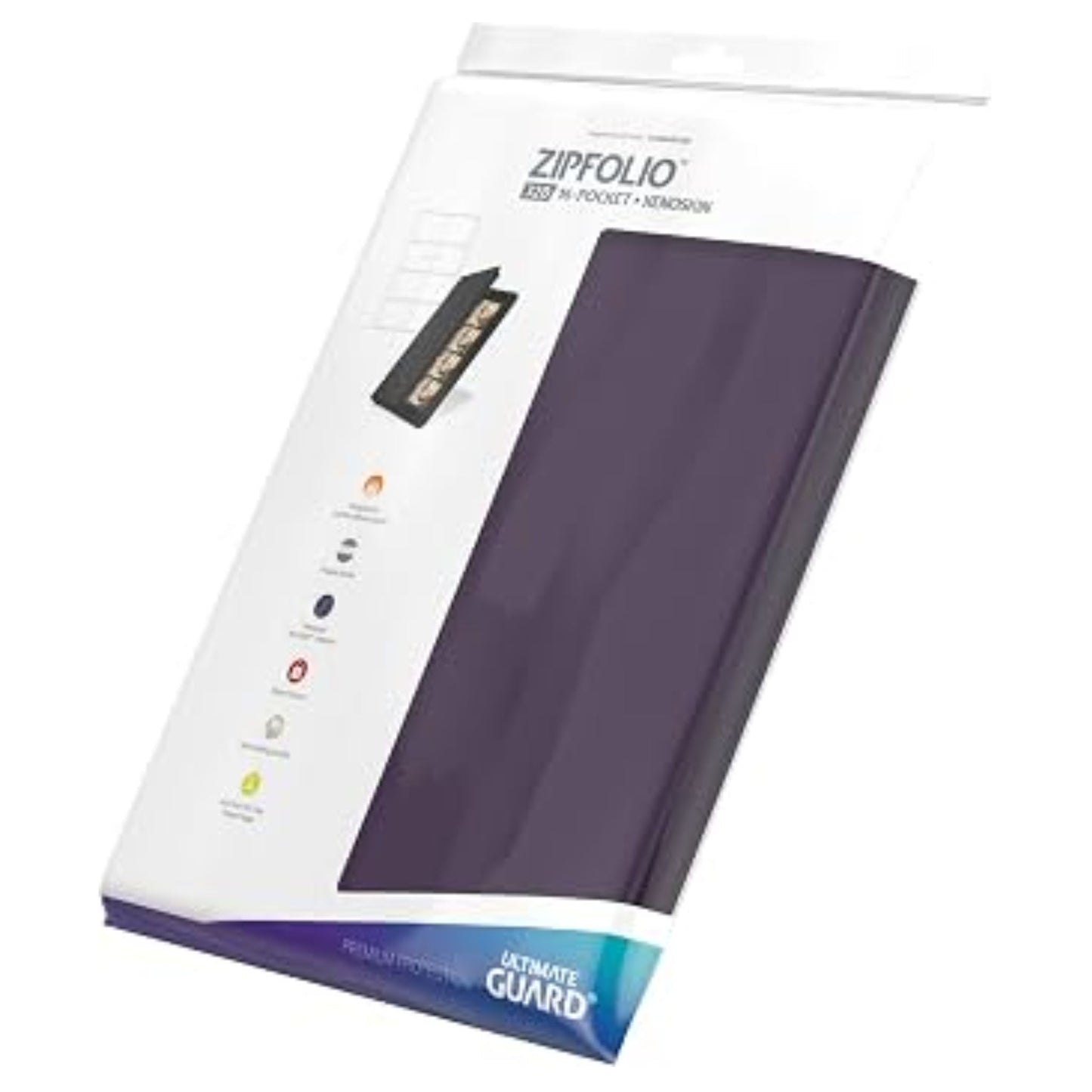 Ultimate Guard Standard Xenoskin 8 Pocket Purple Zipfolio Card Binder