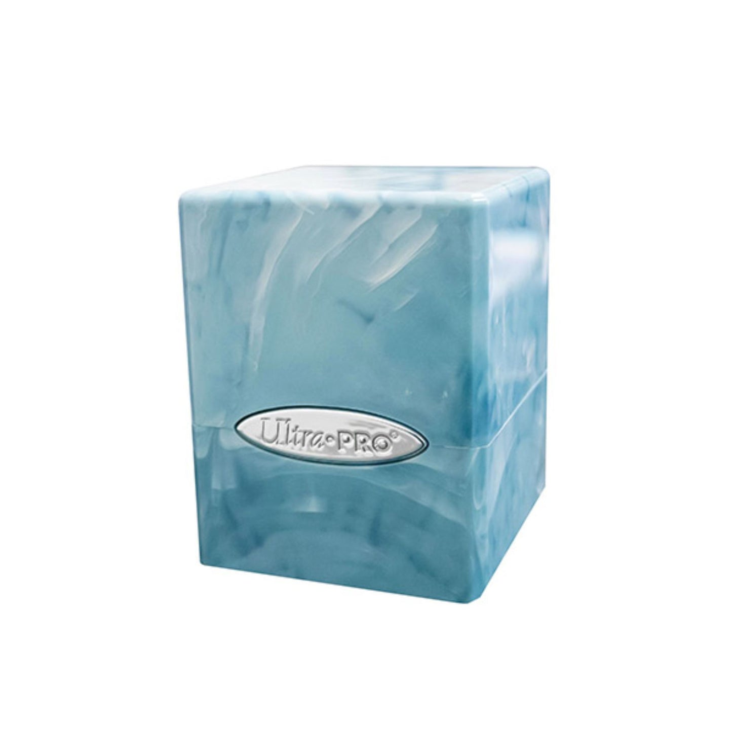 Ultra Pro Satin Cube 100+ Marble Deckbox (Blue & White) - Trading Card Market