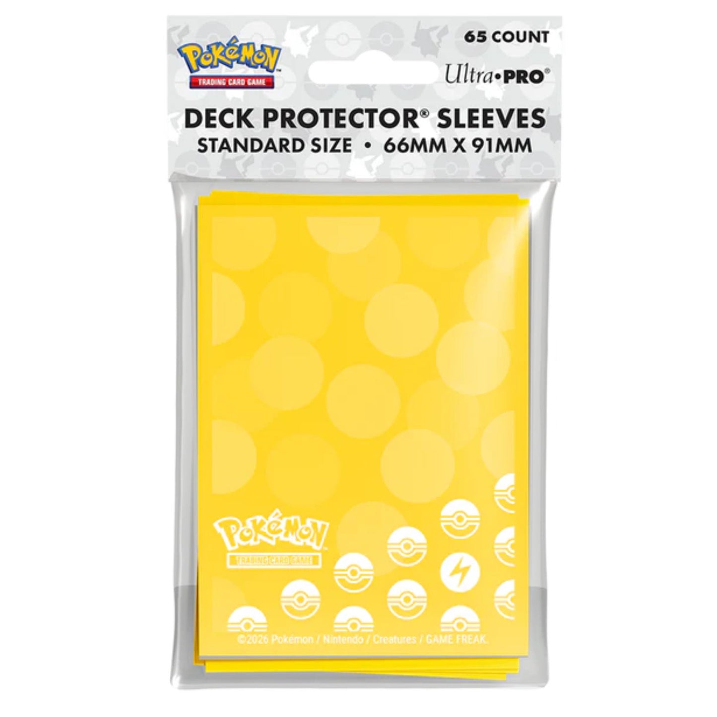 Ultra Pro Standard Pokemon Lightning Energy Deck Protector Card Sleeves