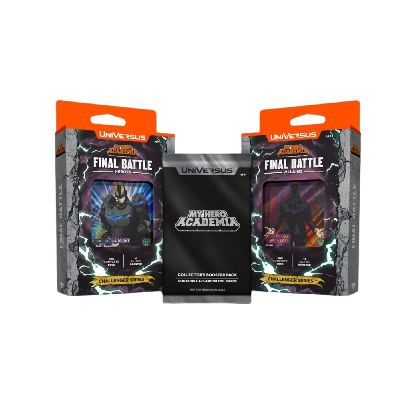 UniVersus My Hero Academia Final Battle Challenger Series Display (4 Decks) (Presell) - Trading Card Market
