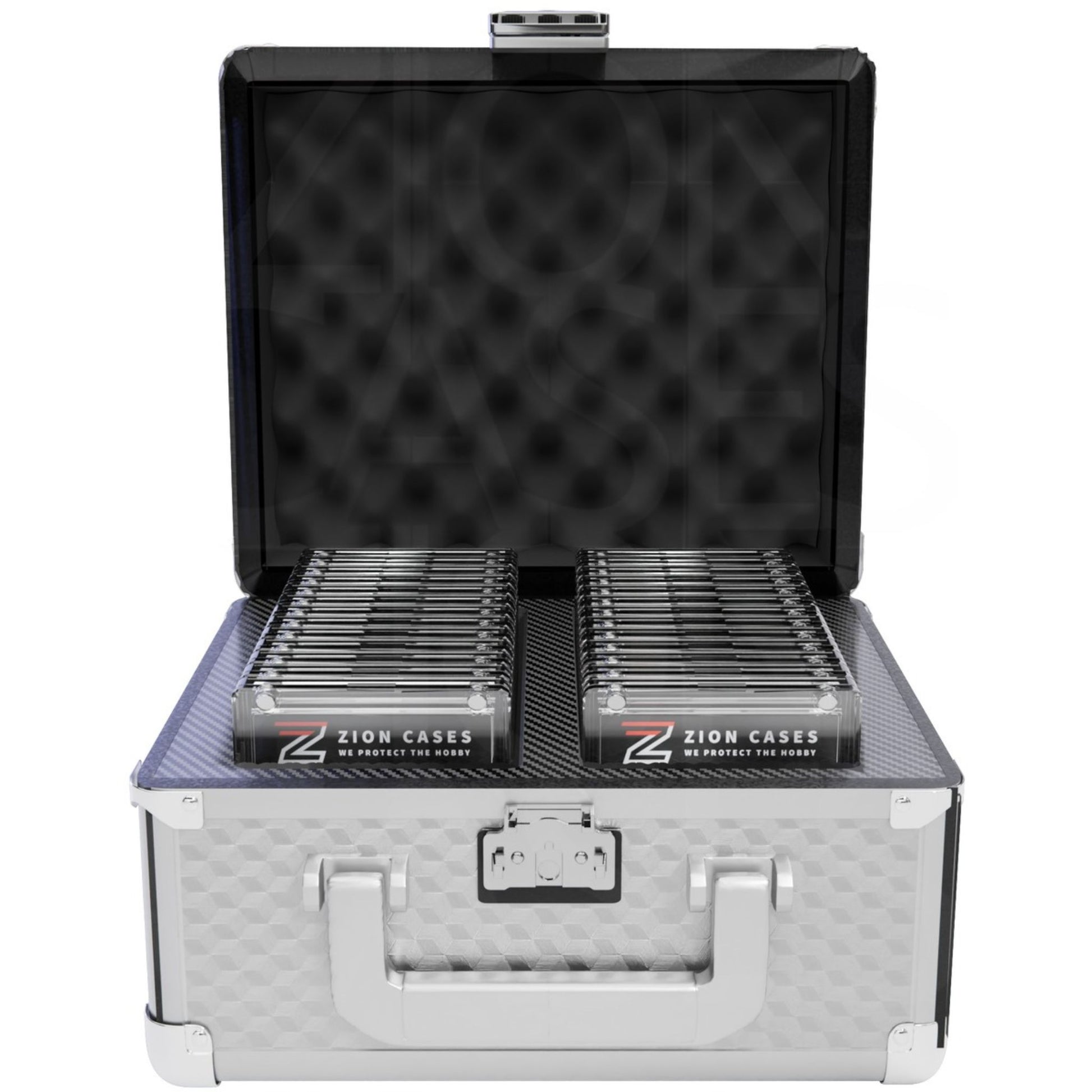 Zion Slab Case 2 Row (Cubed Silver) - Trading Card Market