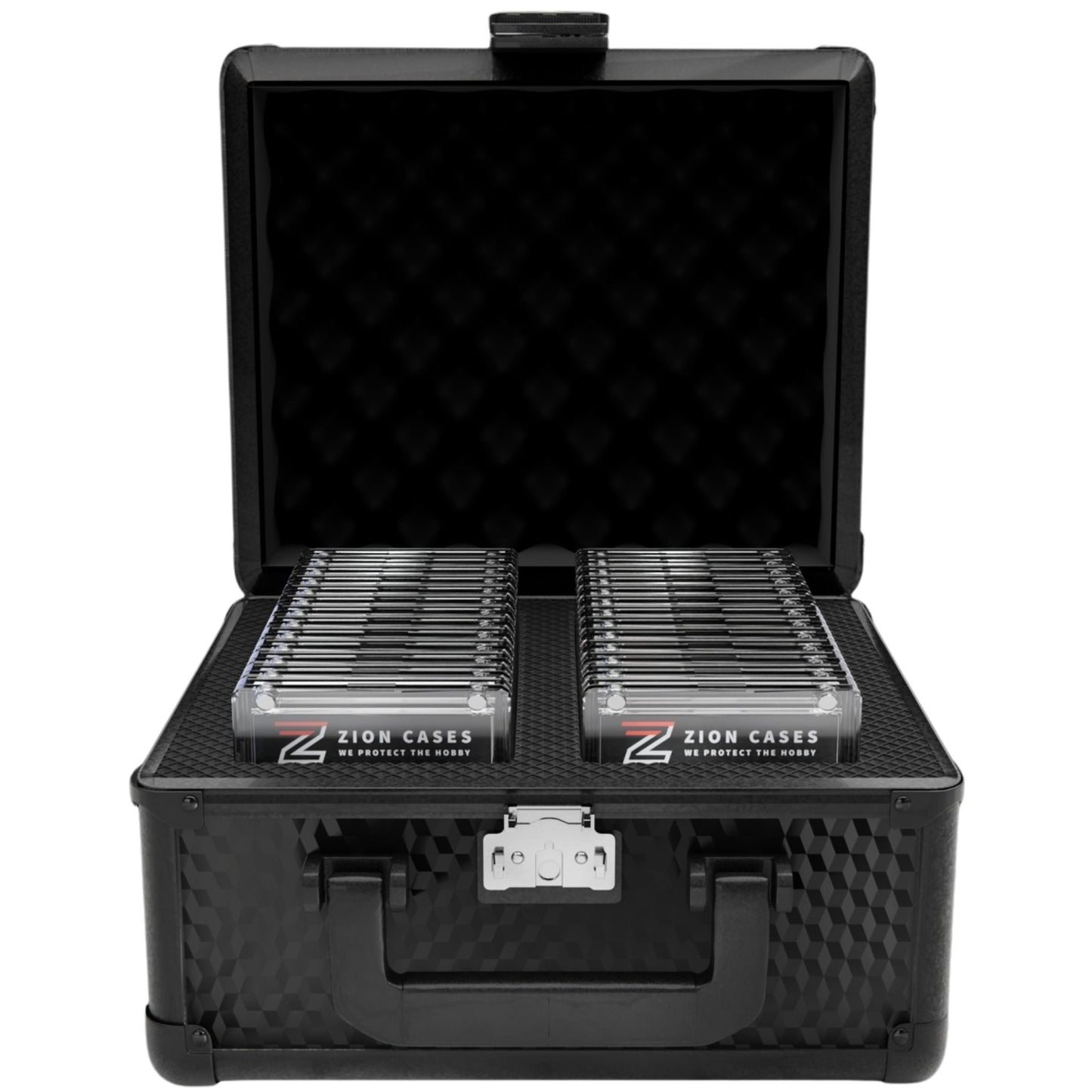 Zion Slab Case 2 Row (Cubed Black Texture) - Trading Card Market