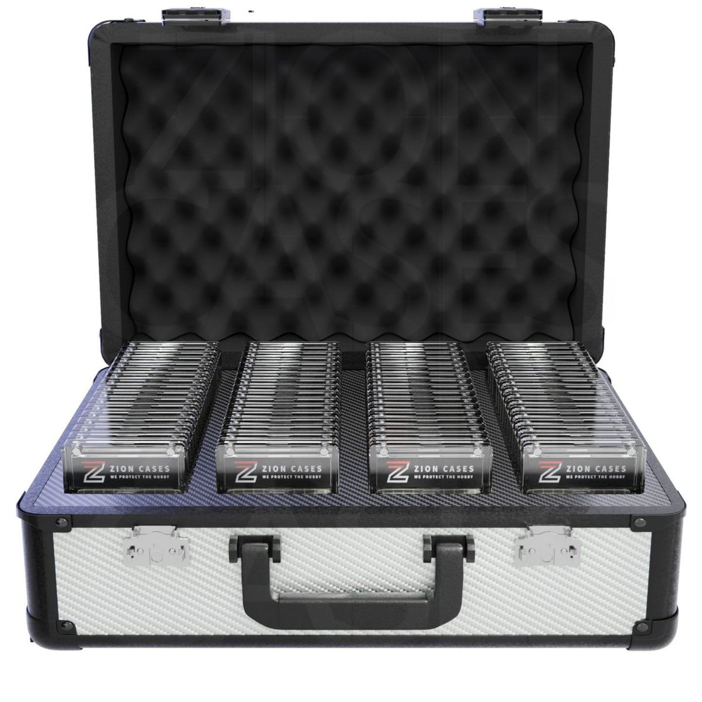Zion Slab Case XL (Carbon Fiber White) - Trading Card Market