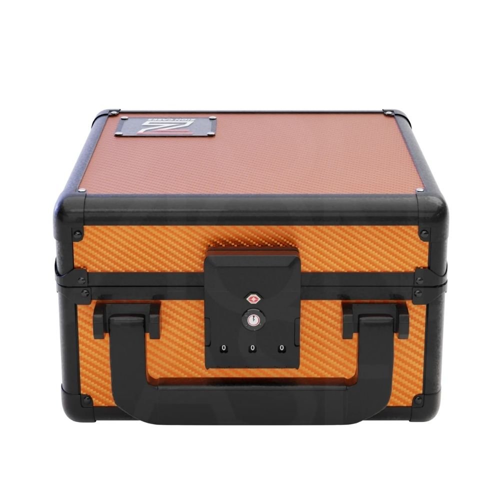 Zion Slab Case Go Carbon Fiber Orange - Trading Card Market