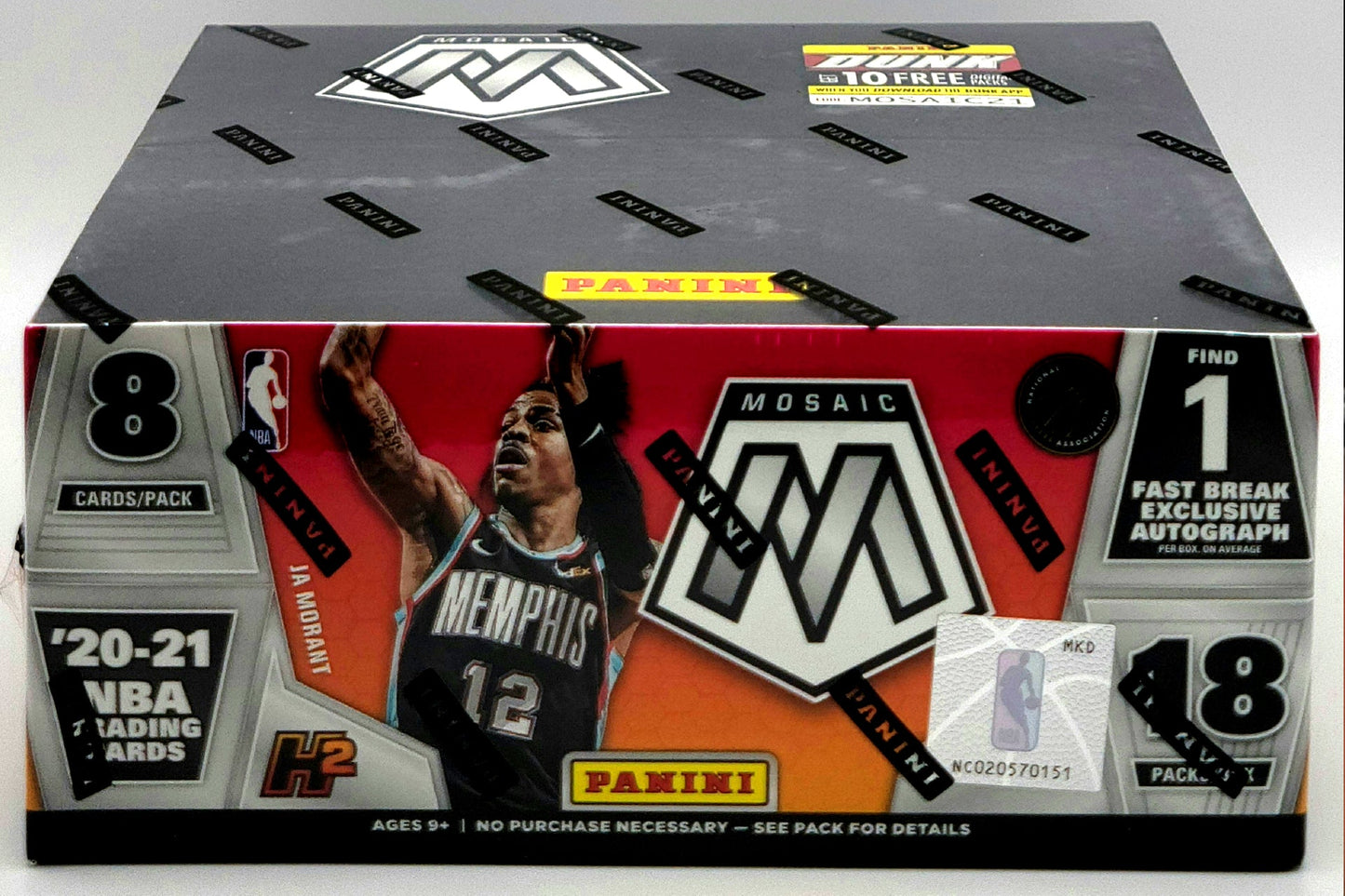 2020/21 Panini Mosaic Fast Break Basketball Box