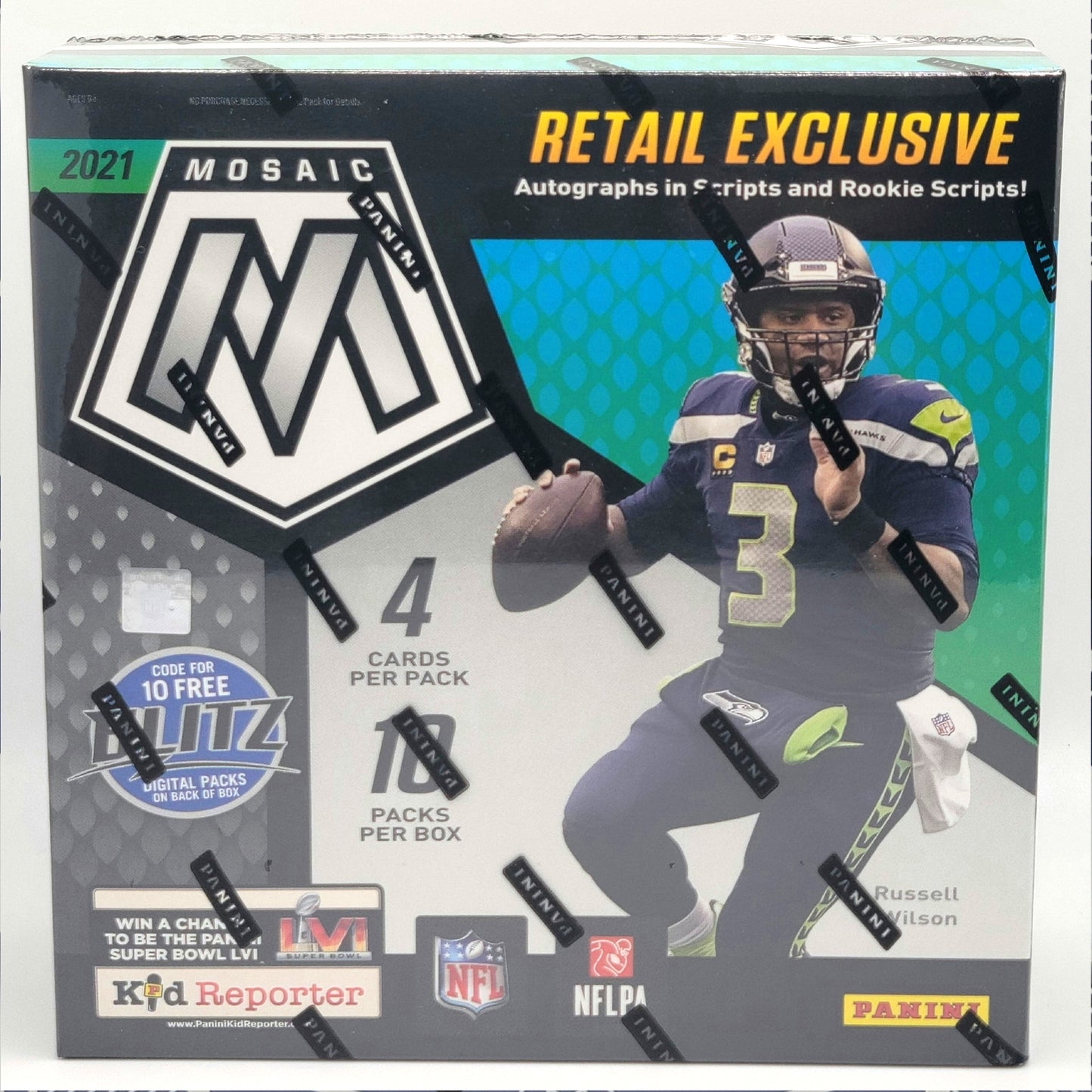 2021 Panini Mosaic Mega Football Hobby Box - Trading Card Market