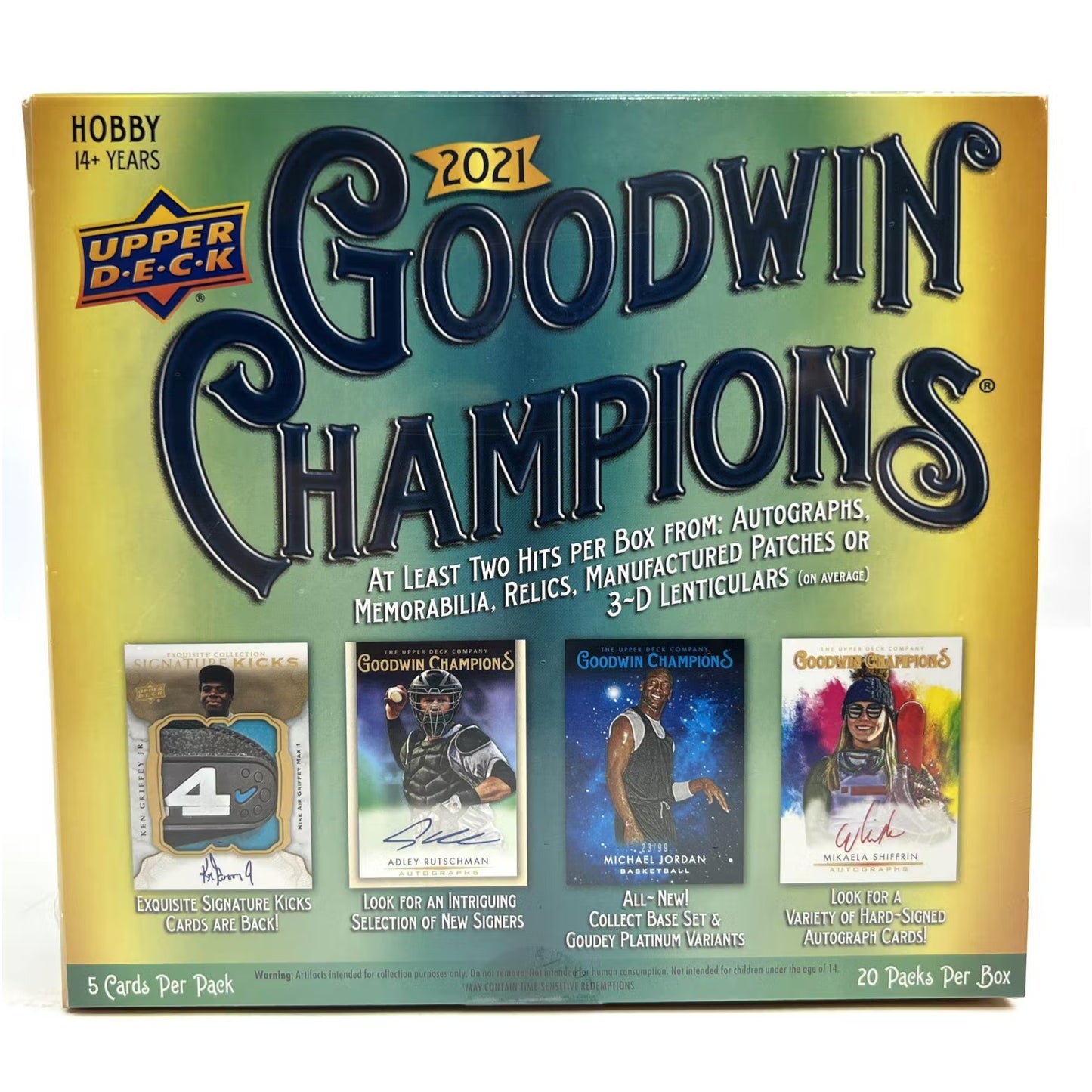 2021 Upper Deck Goodwin Champions Multi - Sport Hobby Box - Trading Card Market