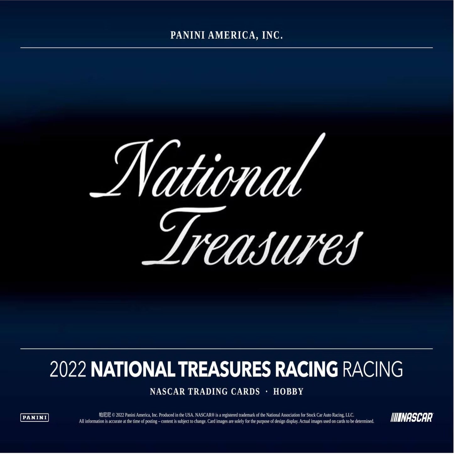 2022 Panini National Treasures Racing Hobby Box - Trading Card Market