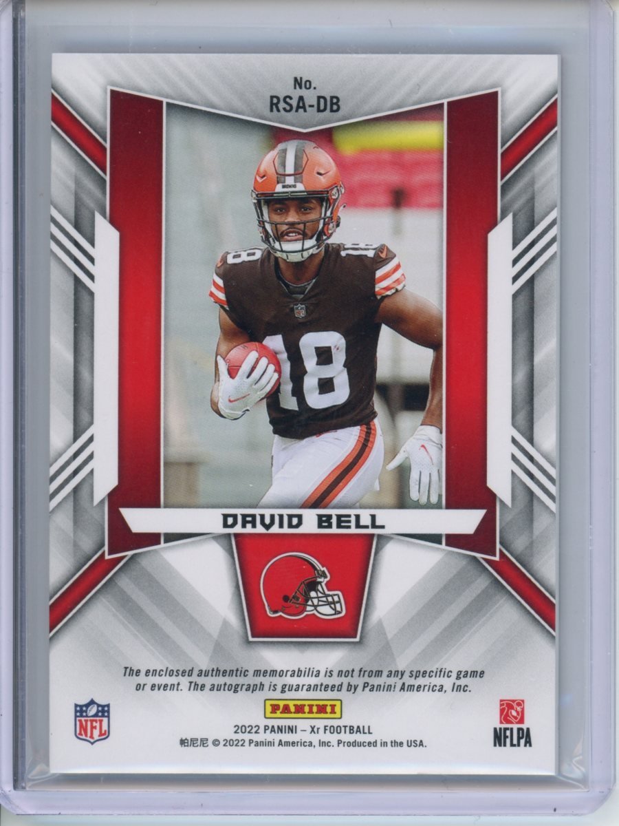 2022 Panini XR David Bell Rookie RPA Orange /25 Browns - Trading Card Market