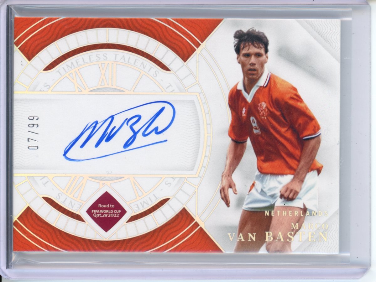 2022 Panini National Treasures Marco van Basten Timeless Talents /99 Netherlands - Trading Card Market