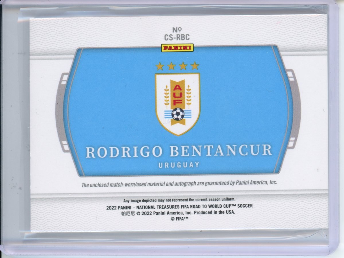 2022 Panini National Treasures Rodrigo Bentancur Colossal Auto Blue /25 Uruguay - Trading Card Market