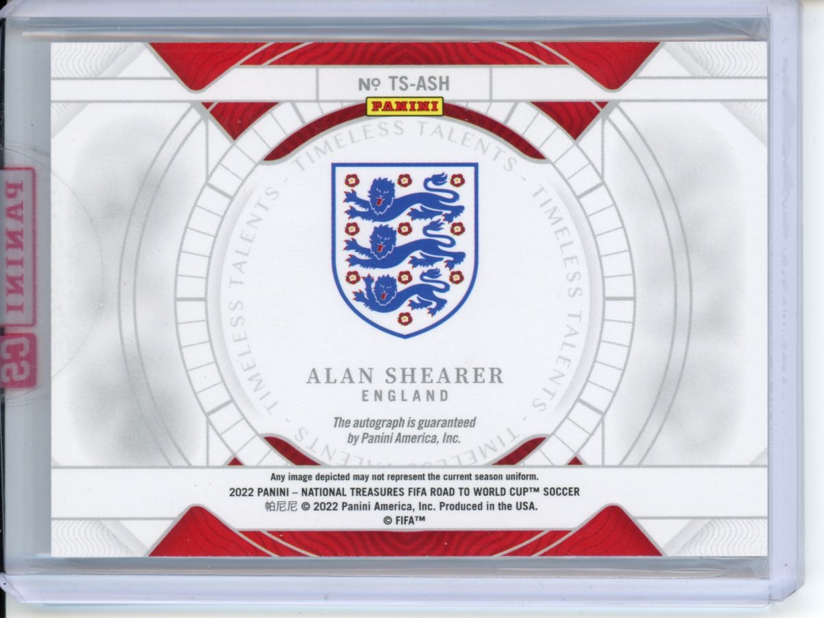 2022 Panini National Treasures Alan Shearer Timeless Talents /99 England - Trading Card Market