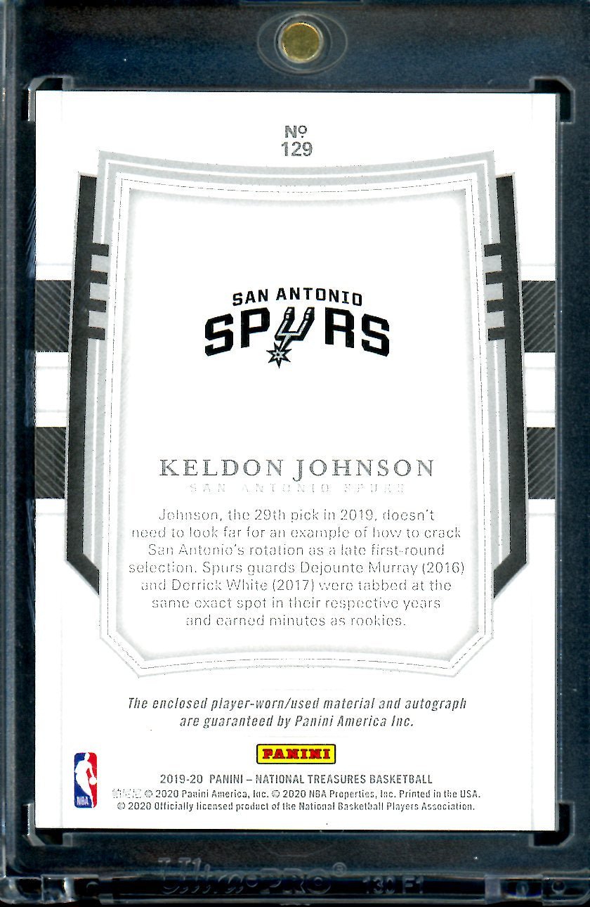2019/20 Panini National Treasures Keldon Johnson Rookie True RPA /99 Spurs - Trading Card Market