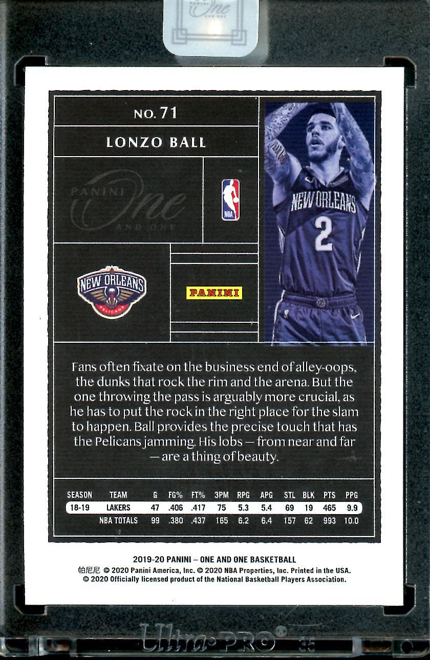 2019/20 Panini One & One Lonzo Ball Red /15 Bulls - Trading Card Market