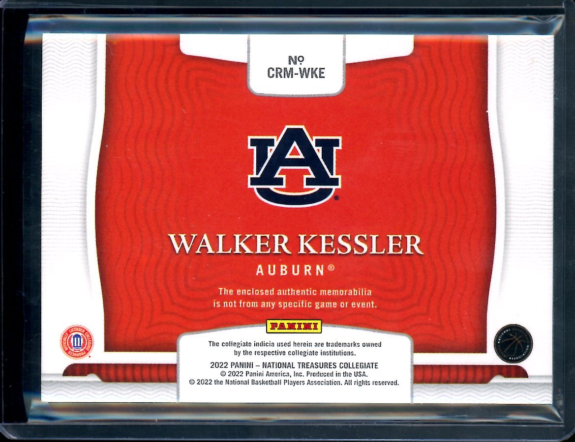 2022/23 Panini National Treasures Collegiate Walker Kessler Colossal Patch /5 - Trading Card Market