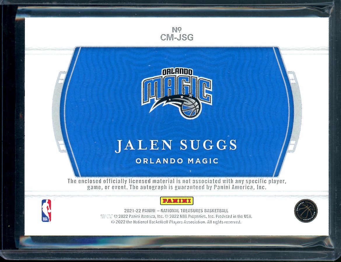2021/22 Panini National Treasures Jalen Suggs Rookie Colossal RPA /99 Magic - Trading Card Market