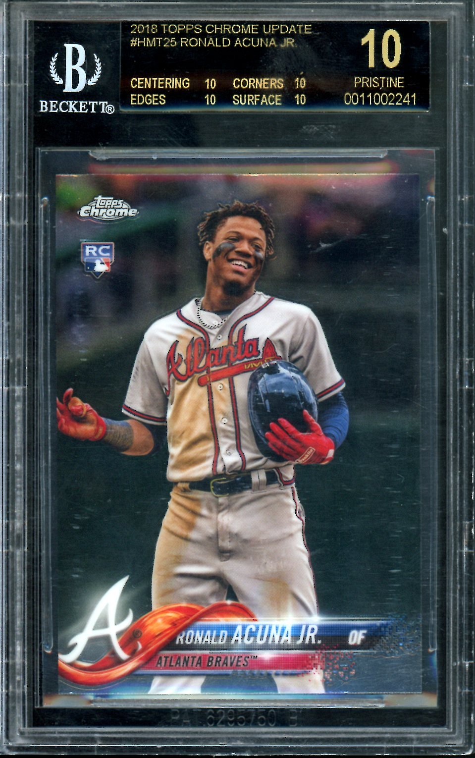 2018 Topps Chrome Update Ronald Acuna Jr. Rookie BGS 10 Black Label Braves - Trading Card Market