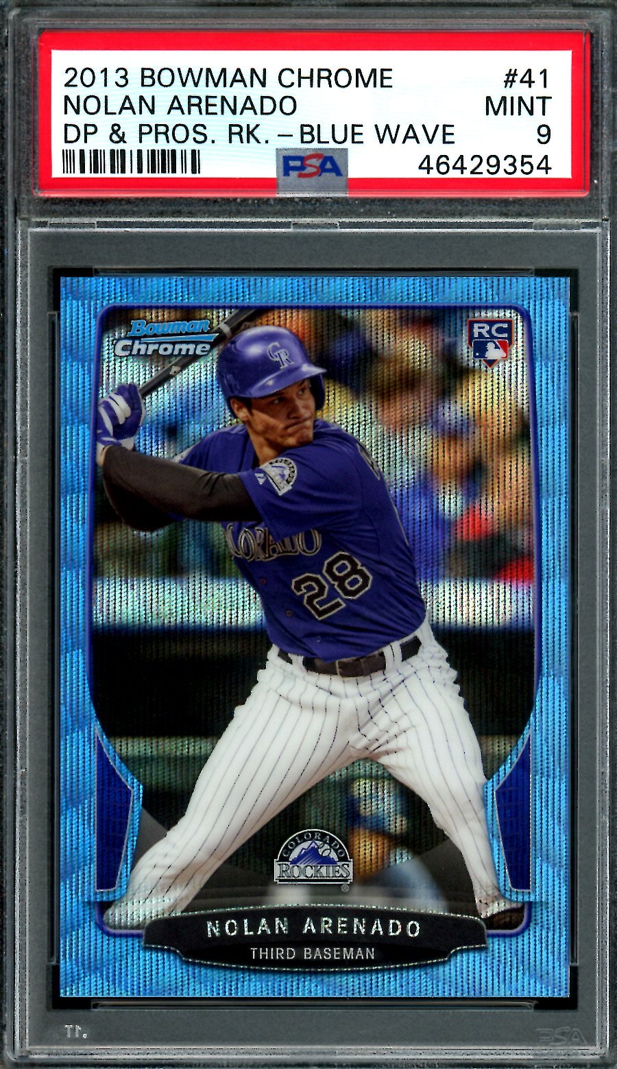 2013 Bowman Chrome Nolan Arenado Rookie Blue Wave PSA 9 Cardinals - Trading Card Market
