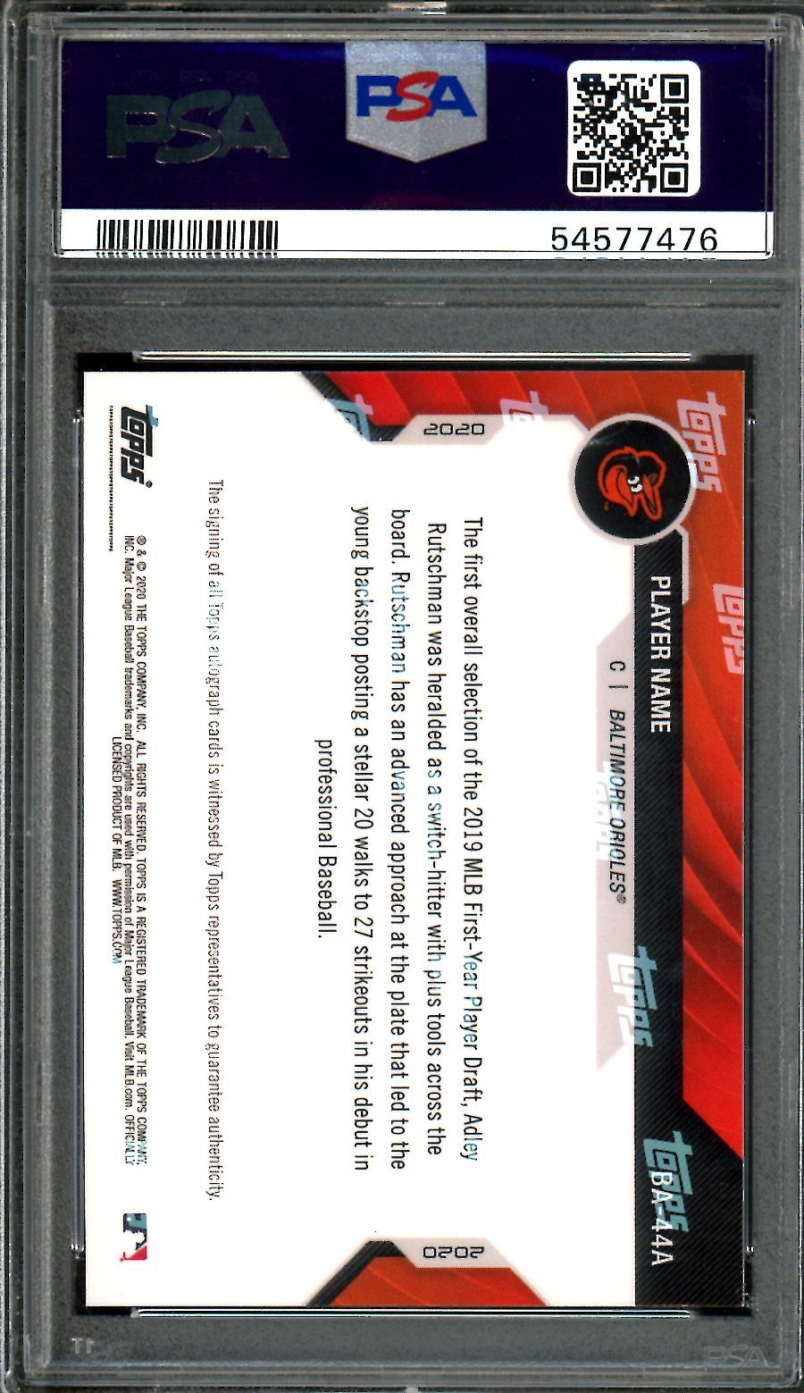 2021 Bowman Next Adley Rutschman Top 100 Auto PSA 10 Orioles - Trading Card Market