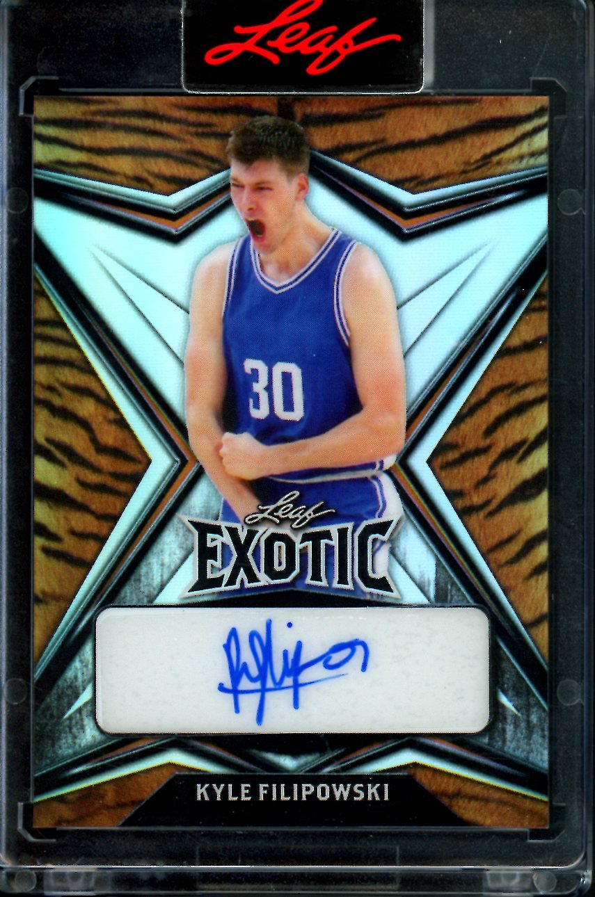 2022/23 Leaf Exotic Kyle Filipowski Tiger Auto /15 Kansas - Trading Card Market