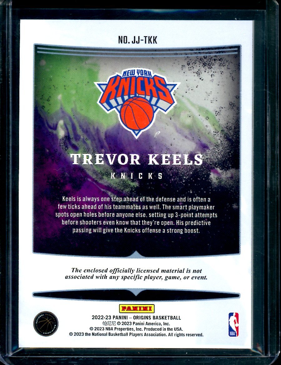 2022/23 Panini Origins Trevor Keels Rookie Patch Blue /35 Knicks - Trading Card Market