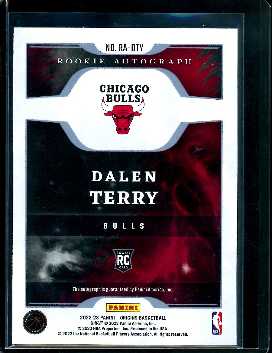 2022/23 Panini Origins Dalen Terry Rookie Auto Bulls - Trading Card Market