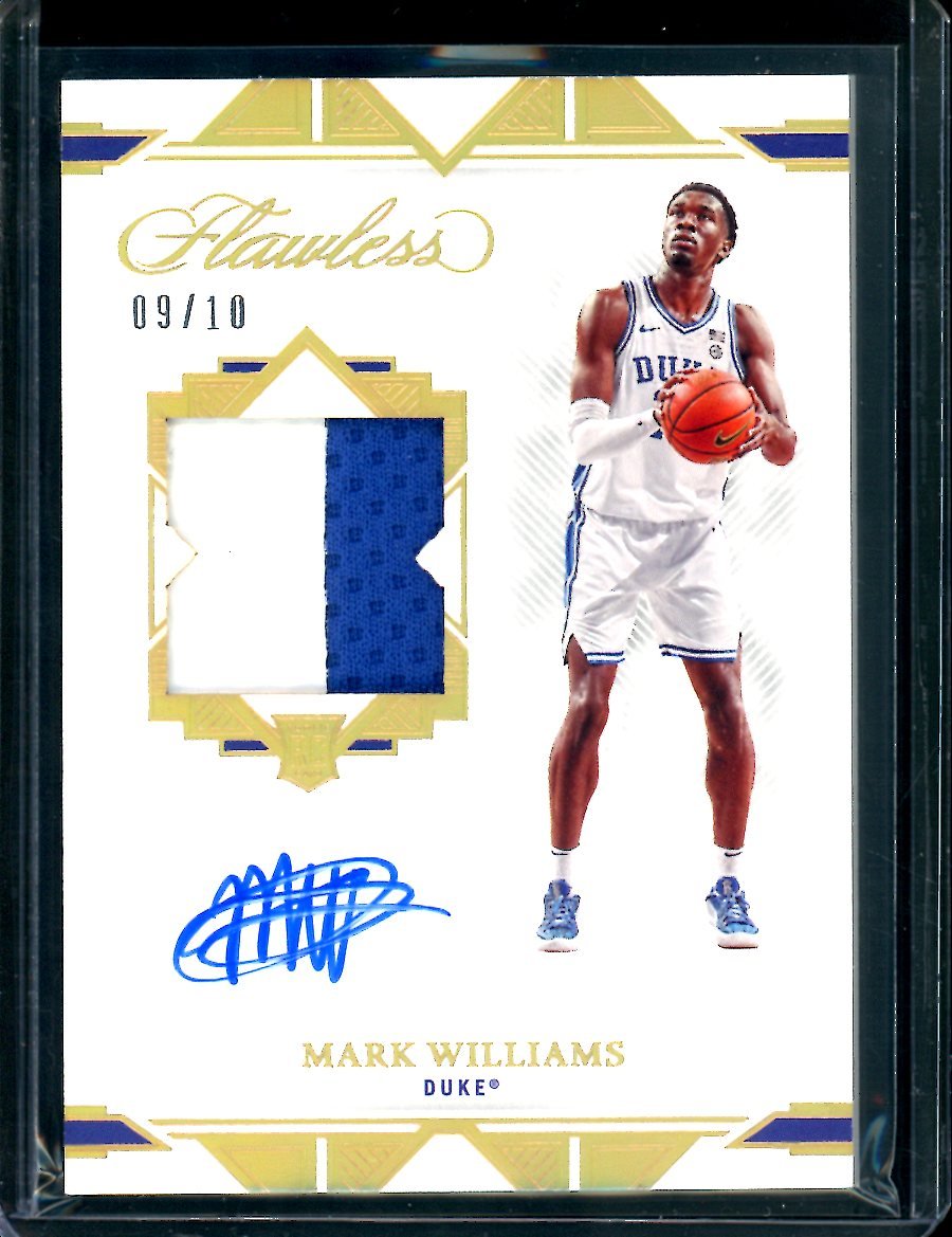 2022/23 Panini Flawless Collegitae Mark Williams Rookie RPA Gold /10 Hornets - Trading Card Market