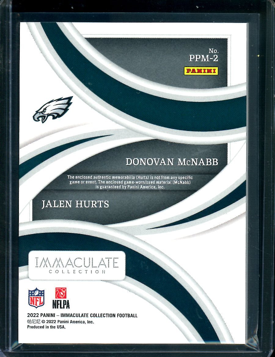 2022 Panini Immaculate Donovan McNabb/Jalen Hurts Dual Patch /99 Eagles - Trading Card Market