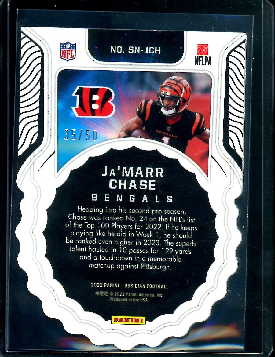 2022 Panini Obsidian Ja'Marr Chase Supernove /50 Bengals - Trading Card Market