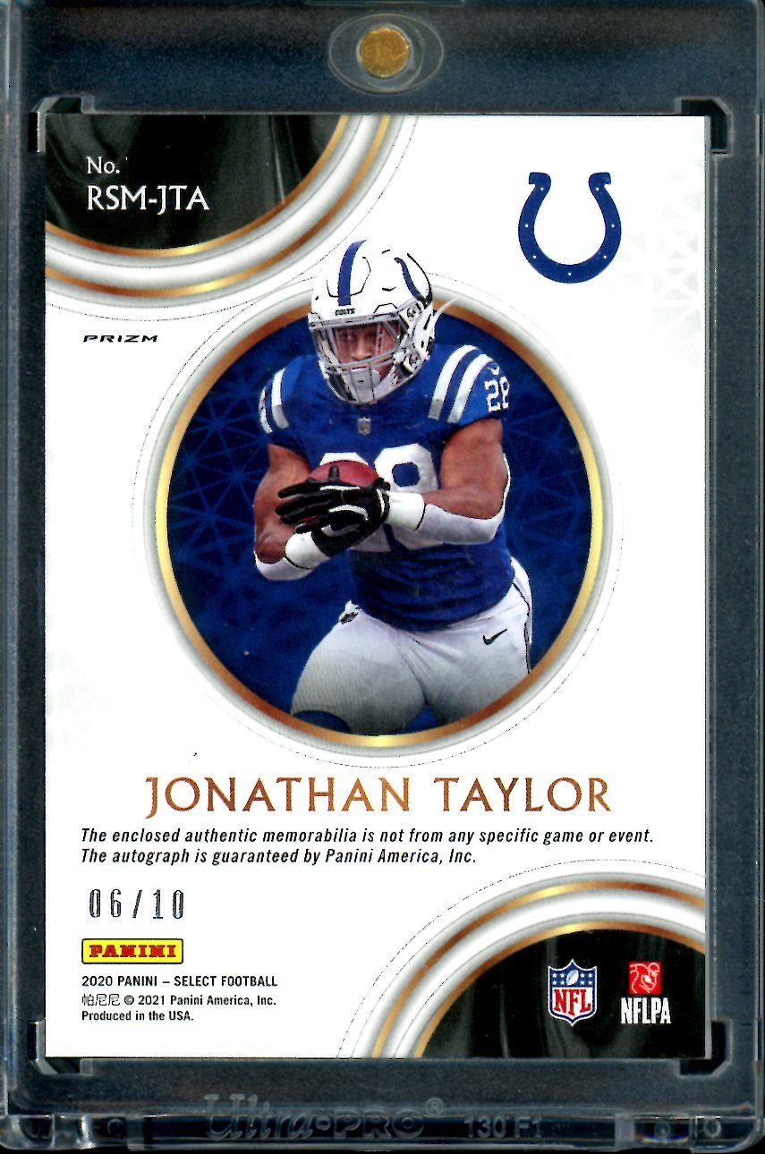 2020 Panini Select Jonathan Taylor Rookie RPA Gold /10 Colts - Trading Card Market