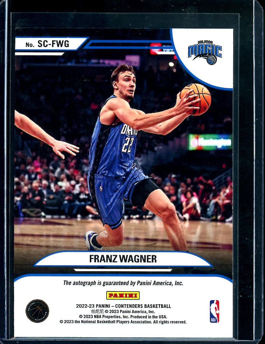 2022/23 Panini Contenders Franz Wagner Sophomore Contenders Auto /99 Magic - Trading Card Market