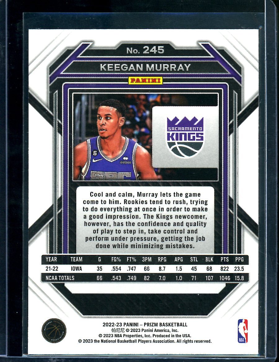 2022/23 Panini Prizm Keegan Murray Rookie Kings - Trading Card Market