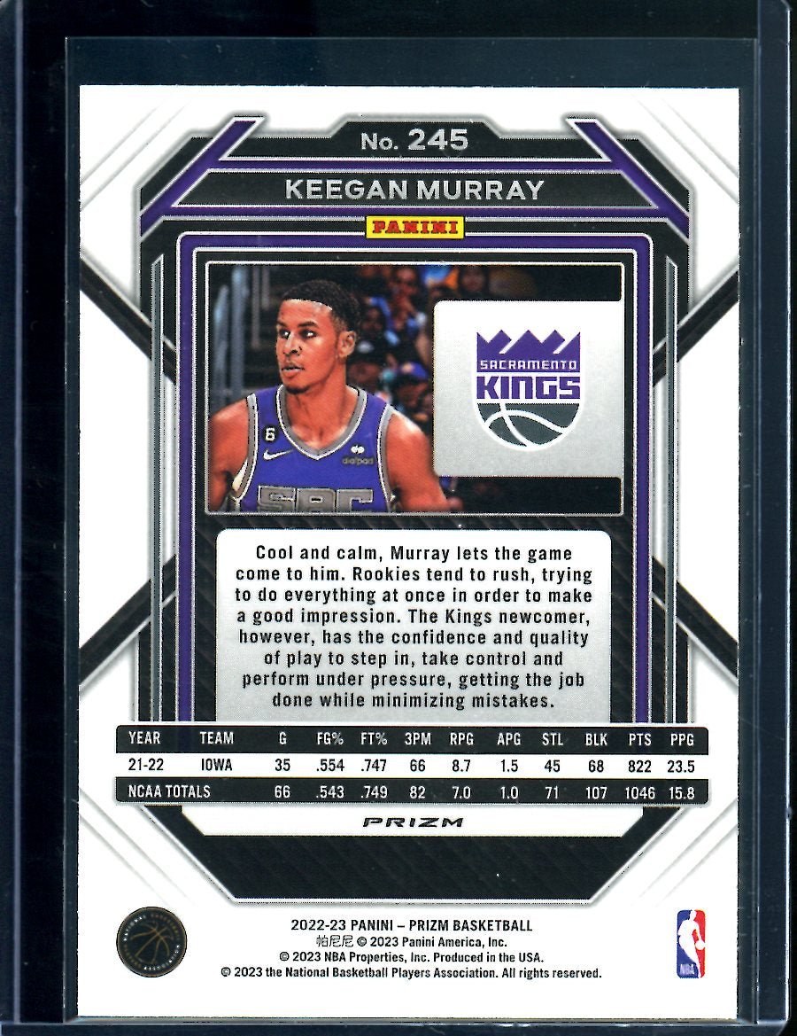 2022/23 Panini Prizm Keegan Murray Rookie Hyper Kings - Trading Card Market