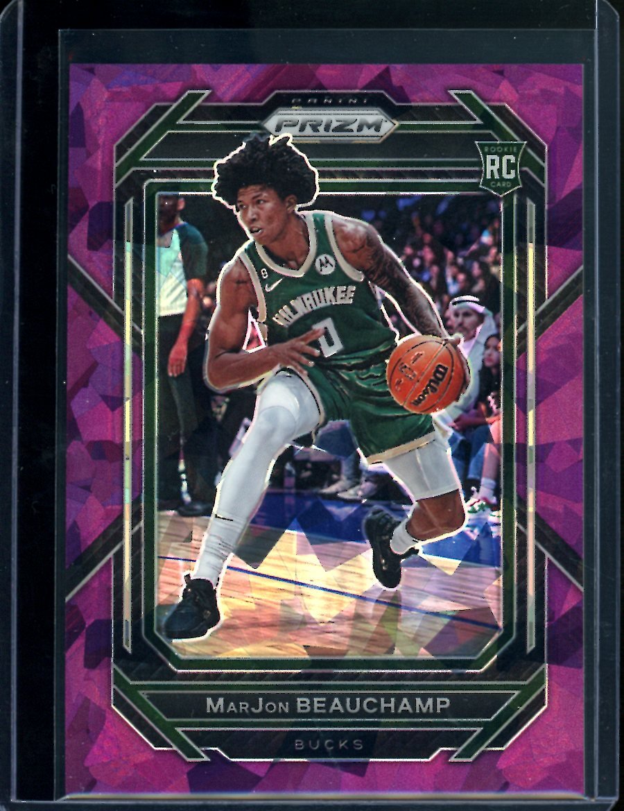 2022/23 Panini Prizm MarJon Beauchamp Rookie Purple Ice /149 Bucks - Trading Card Market