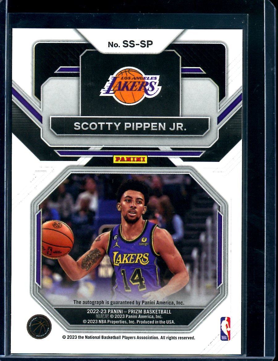 2022/23 Panini Prizm Scotty Pippen Jr. Rookie Auto Lakers - Trading Card Market