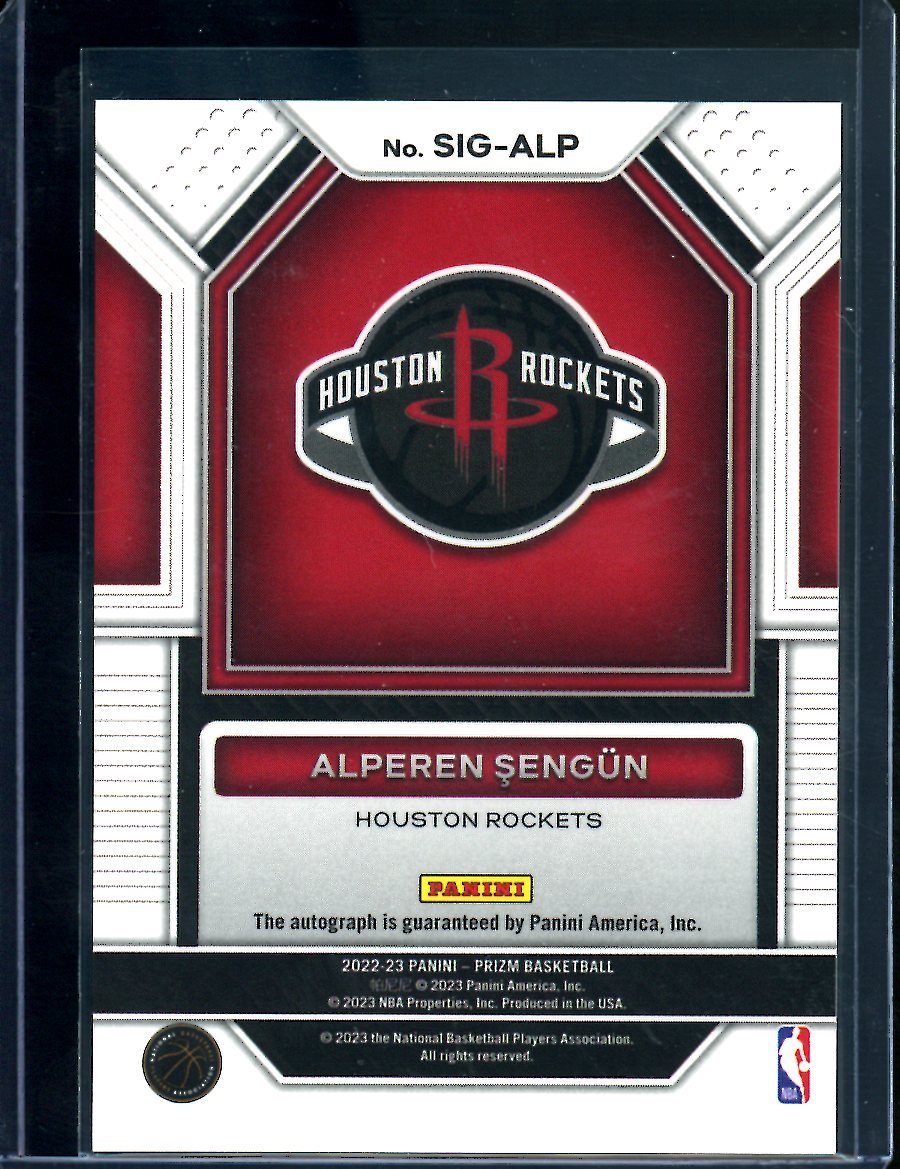 2022/23 Panini Prizm Alperen Sengun Auto Rockets - Trading Card Market