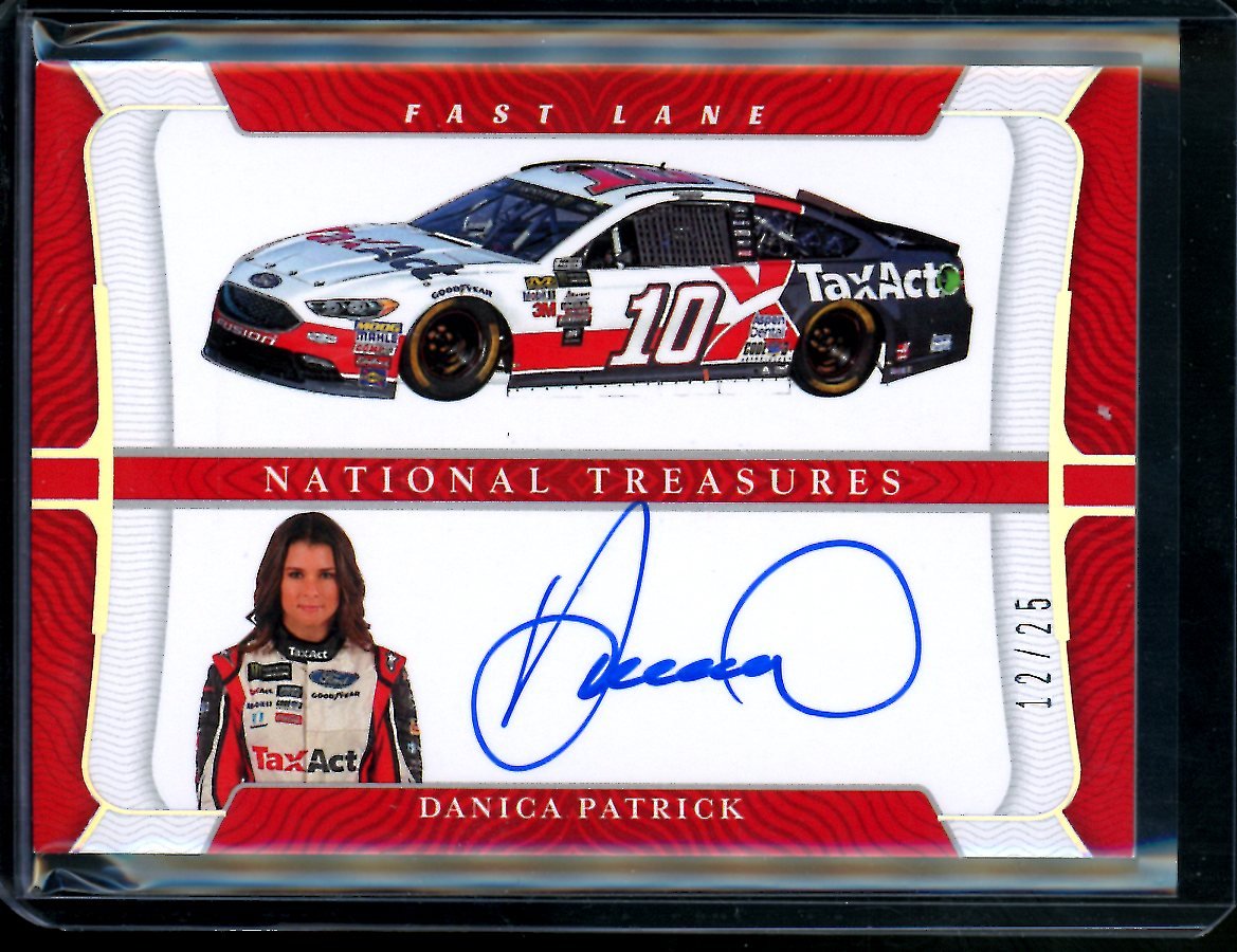 2022 Panini National Treasures Danica Patrick Fast Lane Auto /25 NASCAR - Trading Card Market