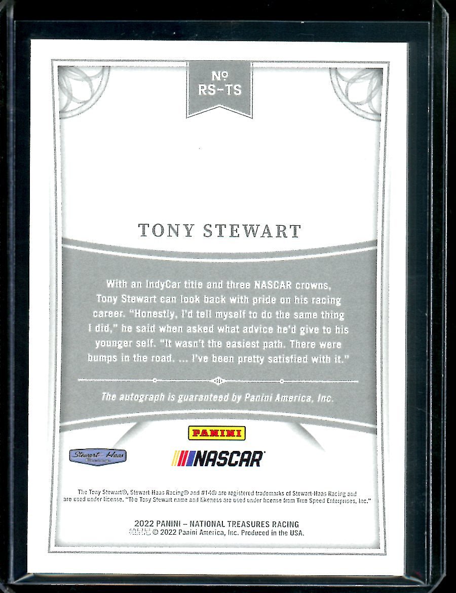 2022 Panini National Treasures Tony Stewart Retro Auto /49 NASCAR - Trading Card Market