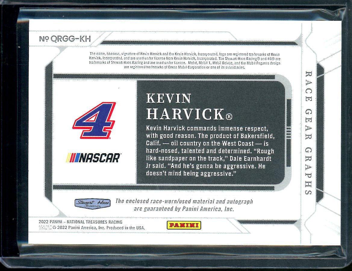 2022 Panini National Treasures Kevin Harvick Quad Patch Auto Green /5 NASCAR - Trading Card Market