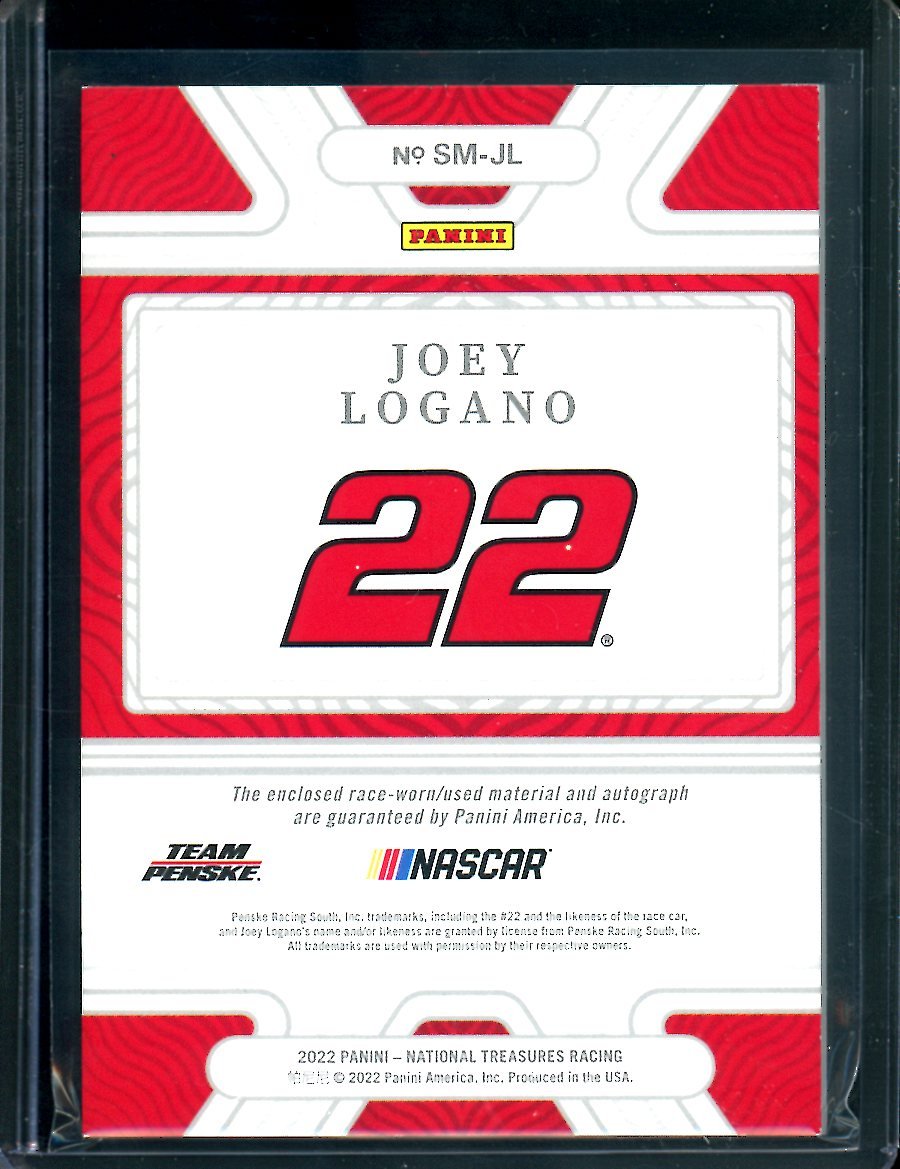 2022 Panini National Treasures Joey Lagano Sheet Metal Auto Green /5 NASCAR - Trading Card Market