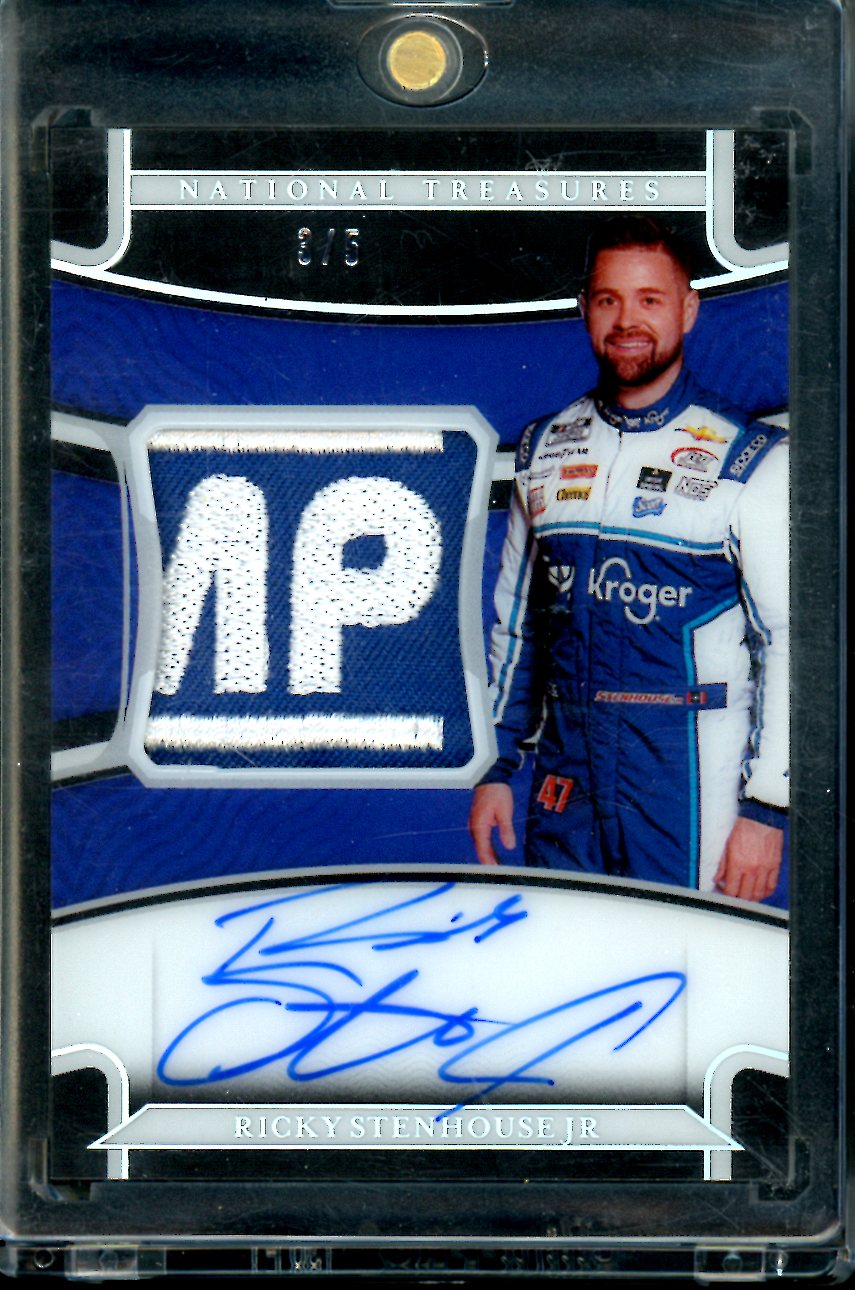 2022 Panini National Treasures Ricky Stenhouse Jr. Patrch Auto /5 NASCAR