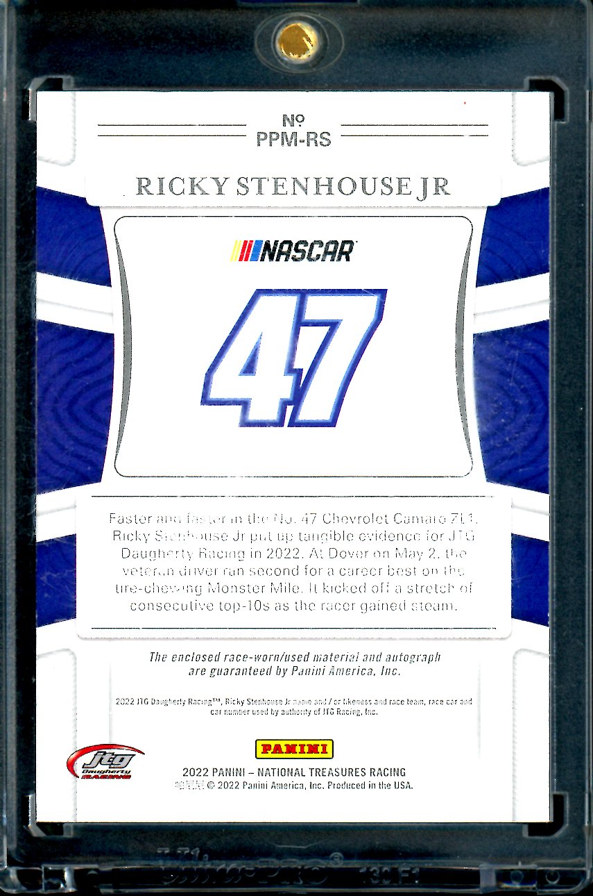 2022 Panini National Treasures Ricky Stenhouse Jr. Patrch Auto /5 NASCAR