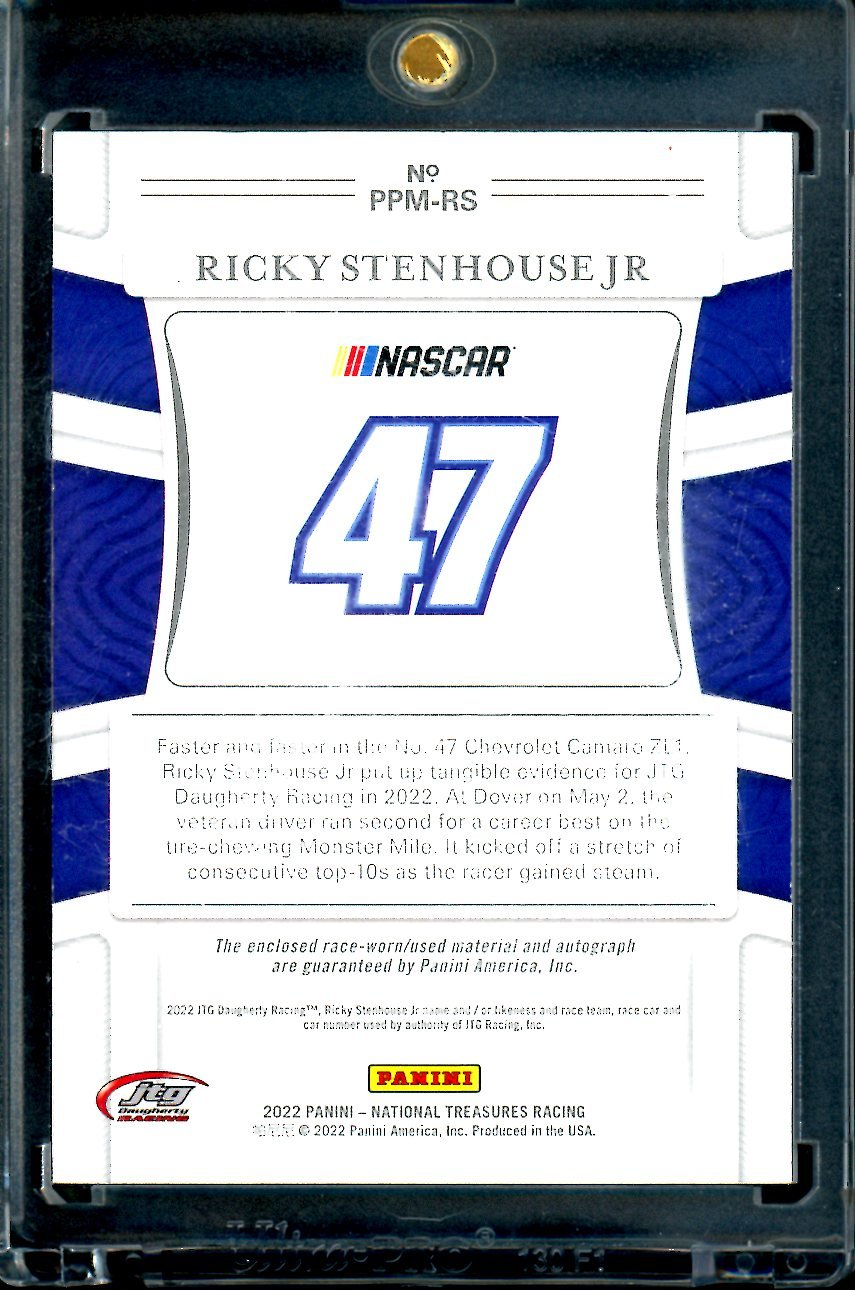 2022 Panini National Treasures Ricky Stenhouse Jr. Patrch Auto /5 NASCAR - Trading Card Market