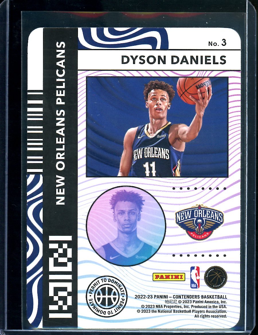 2022/23 Panini Contenders Dyson Daniels Rookie Permit to Dominate SSP Pelicans - Trading Card Market