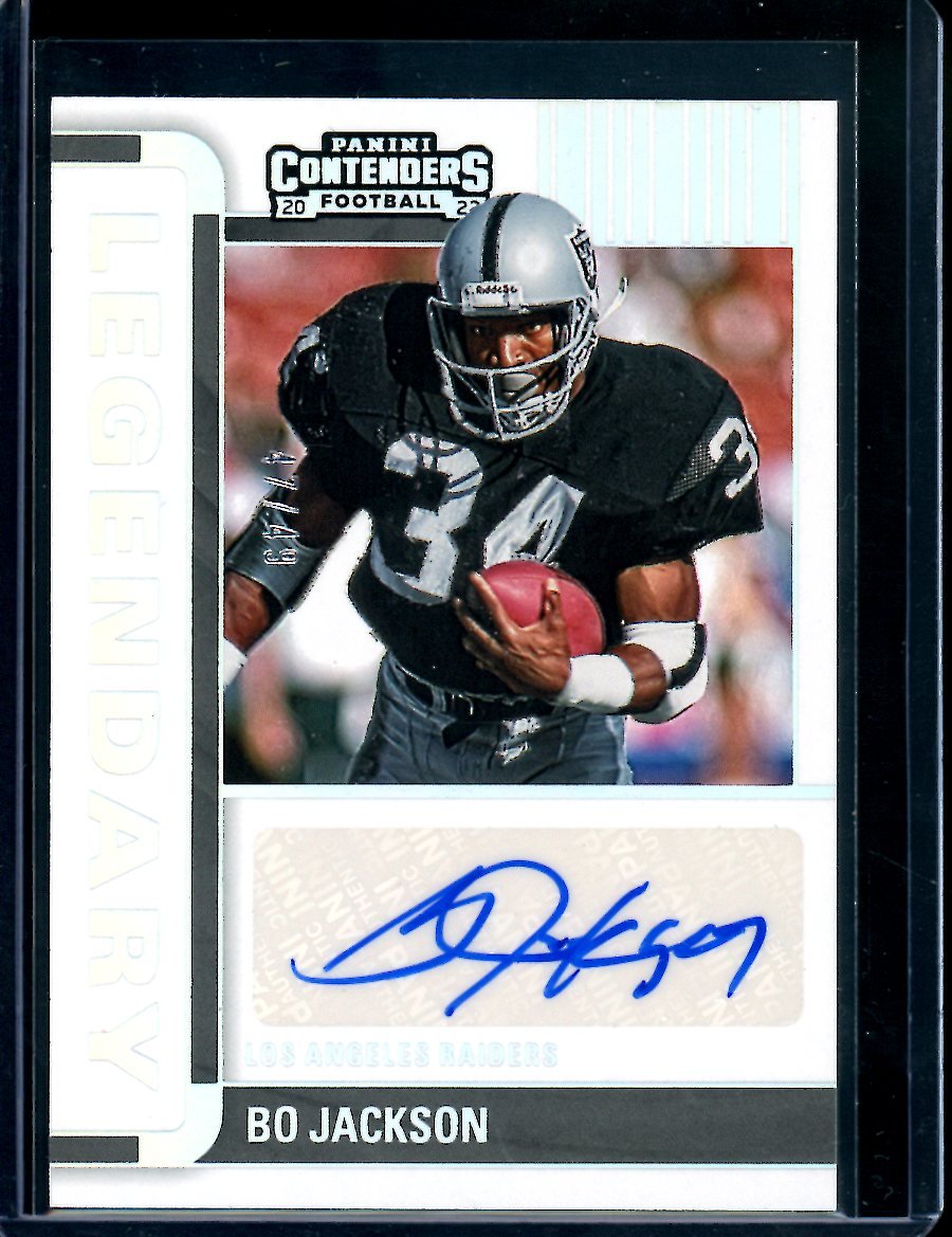 2022 Panini Contenders Bo Jackson Legendary Auto /49 Raiders - Trading Card Market