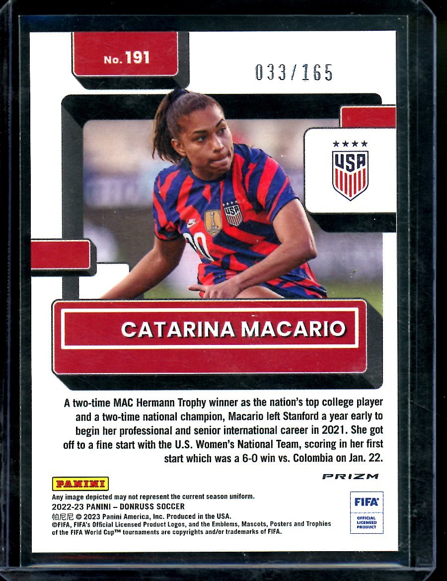 2022/23 Panini Donruss Optic Catarina Macario Rookie Red /165 United States - Trading Card Market