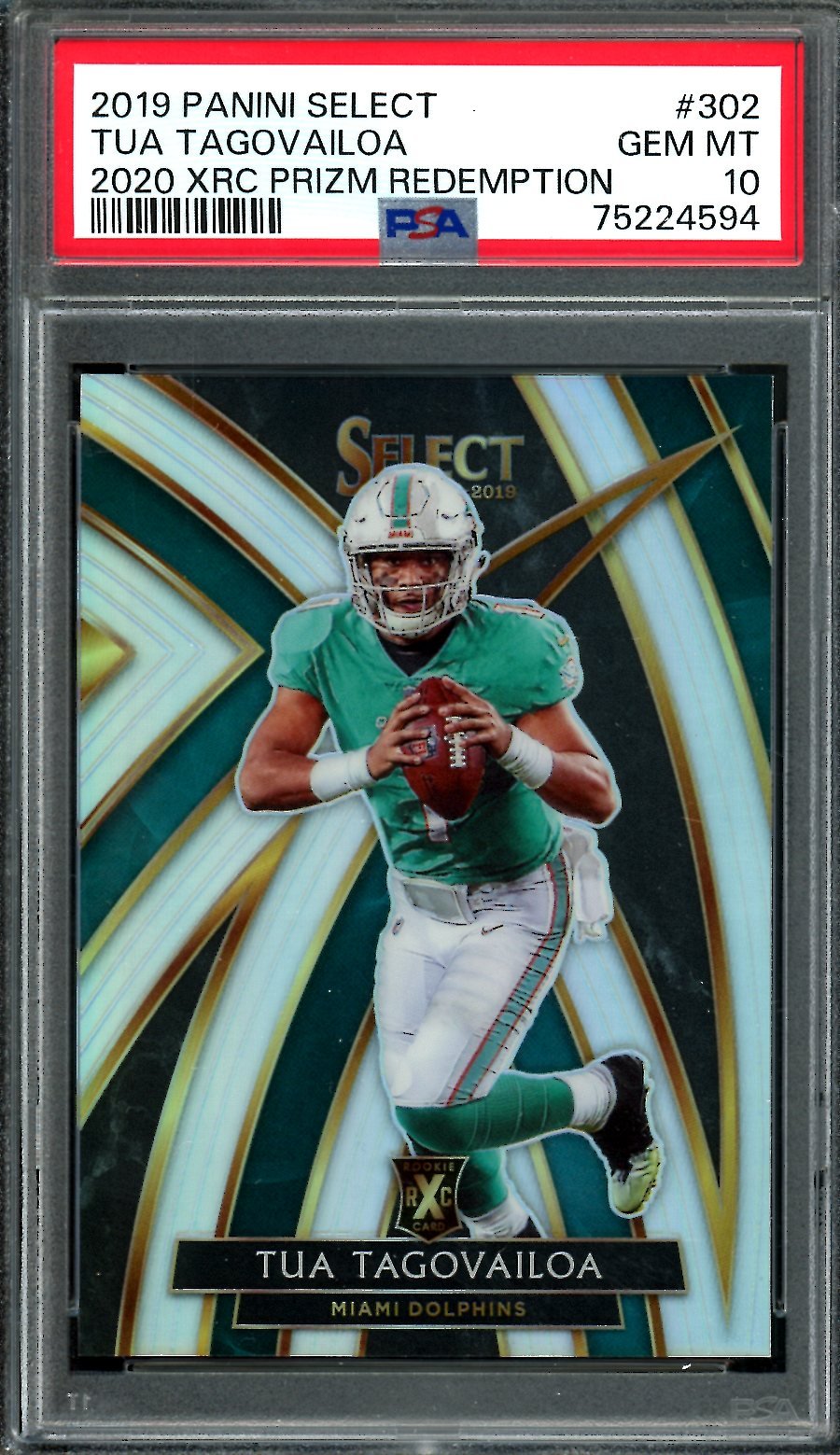 2019 Panini Select Tua Tagovailoa Rookie XRC Silver PSA 10 Dolphins - Trading Card Market