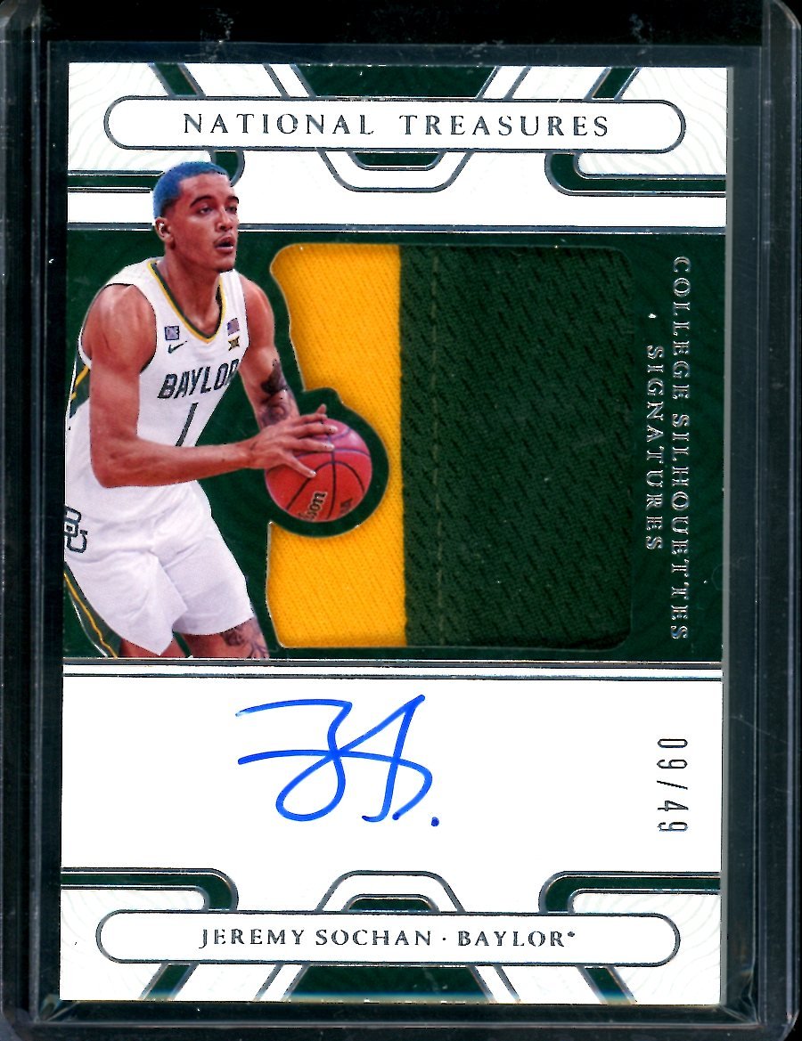 2022/23 Panini National Treasures Collegiate Jeremy Sochan Rookie RPA /49 Spurs - Trading Card Market