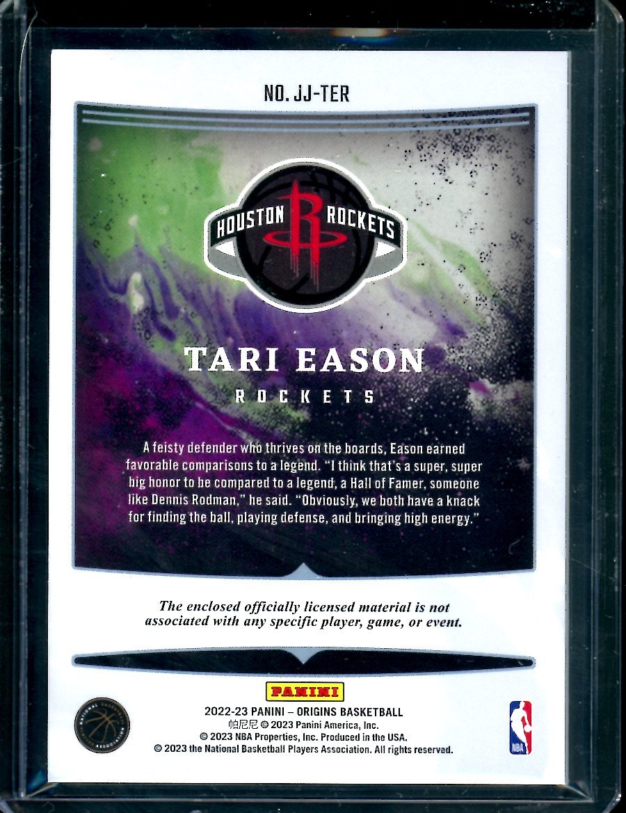 2022/23 Panini Origins Tari Eason Rookie Patch /25 Rockets - Trading Card Market